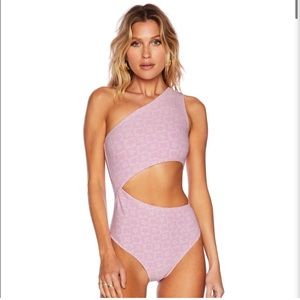 Beach Riot- Celine pink floral swimsuit